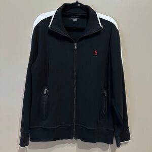 Mens Polo Ralph Lauren Black Track Jacket Size L